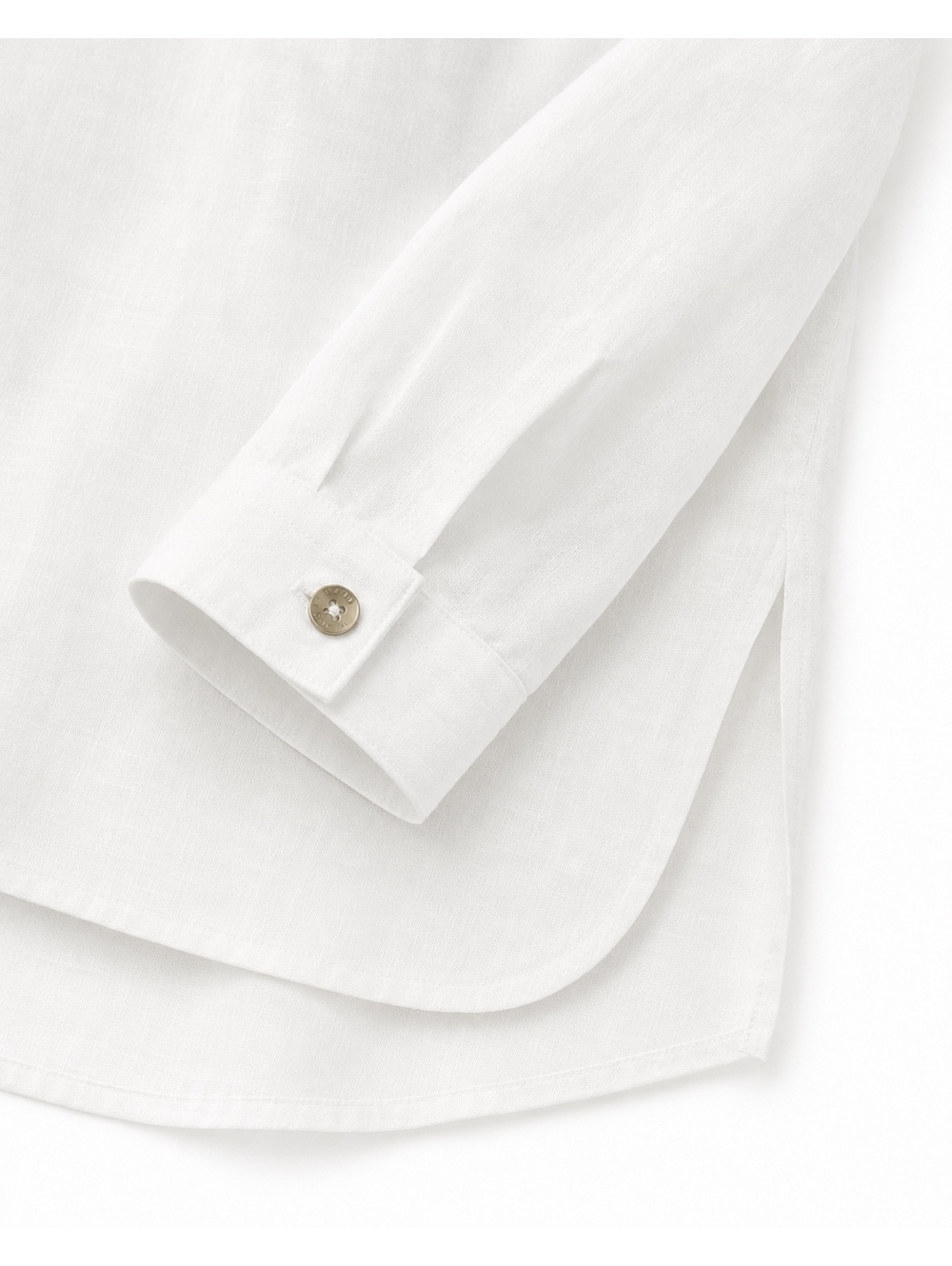 Jones New York White 100% Linen High-Low Zip Tunic Top Large - Picture 8 of 8
